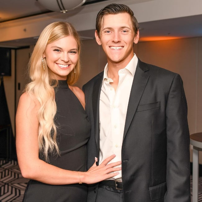 Braden Mann with his wife Kylie Mann in June 2024